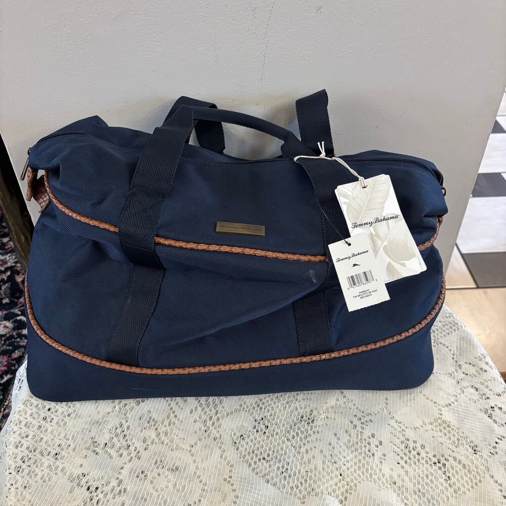 Tommy Bahama Mojito Navy Blue Duffle Bag